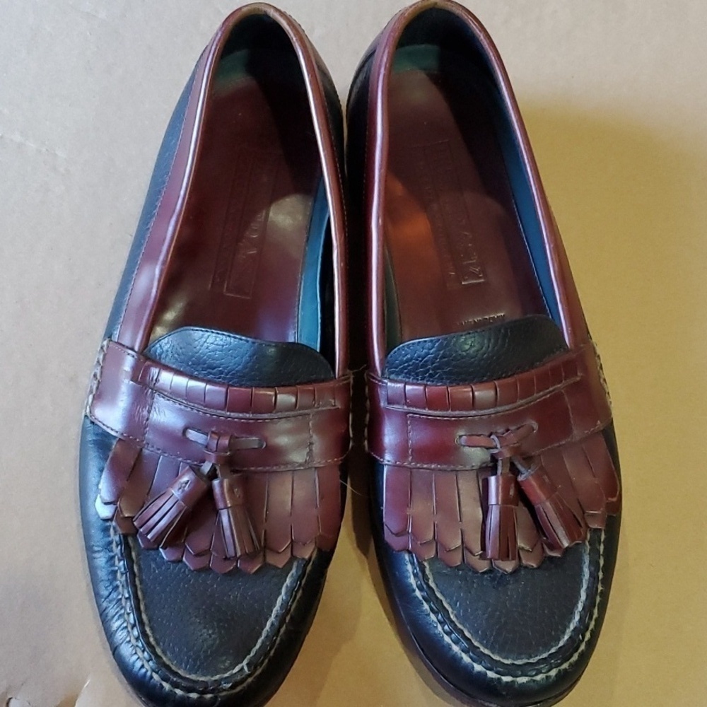 HS TRASK two tone loafer with tassel size 10.5 - Picture 4 of 10